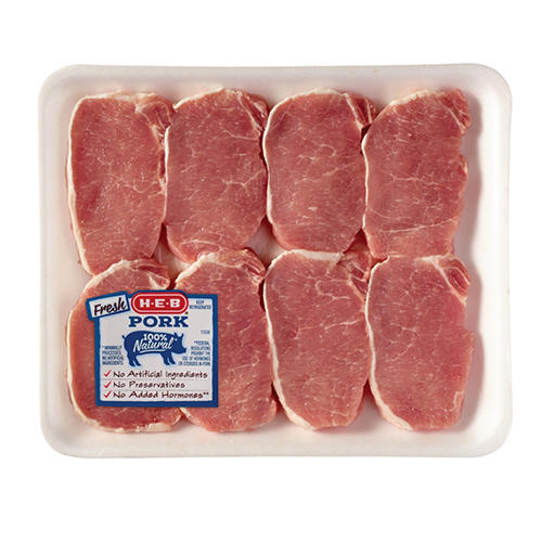 H-E-B Boneless Center Loin Pork Chops - Value Pack