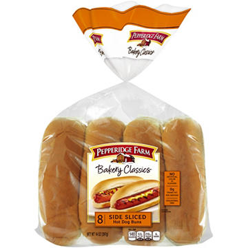 Pepperidge Farm Bakery Classics Side Sliced Hot Dog Buns