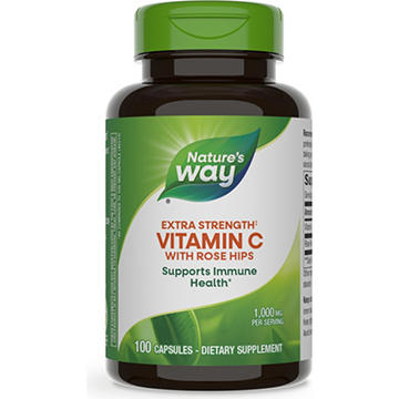 Nature's Way Extra Strength Vitamin C & Rose Hips Capsules