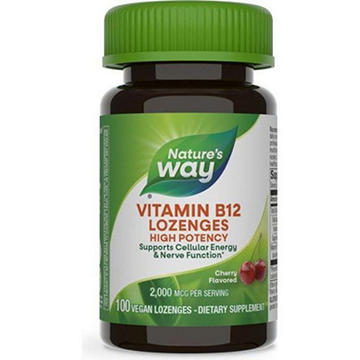 Nature's Way High Potency Vitamin B12 Lozenges - Cherry Flavor