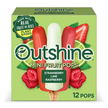 Outshine Frozen Fruit Pops Variety Pack - Strawberry, Lime & Raspberry
