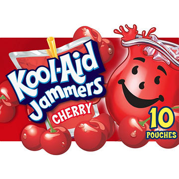 Kool-Aid Jammers Cherry Drink Pouches, 10 ct