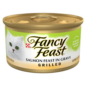 Fancy Feast Purina Grilled Wet Cat Food - Salmon Feast in Gravy