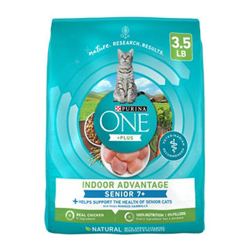 Purina ONE High Protein Natural Senior Dry Cat Food Indoor Advantage Senior+
