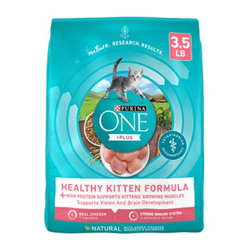 Purina ONE High Protein Natural Dry Kitten Food +Plus Healthy Kitten Formula