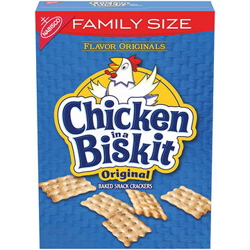 Chicken In A Biskit Original Baked Snack Crackers Family Size