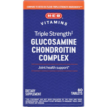 H-E-B Vitamins Triple Strength Glucosamine Chondroitin Complex Joint Health Tablets