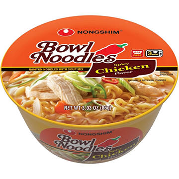 Nongshim Spicy Chicken Bowl Noodle Soup