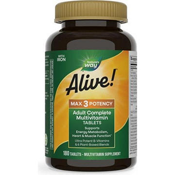 Nature's Way Alive! Max3 Potency Adult Complete Multivitamin Tablets