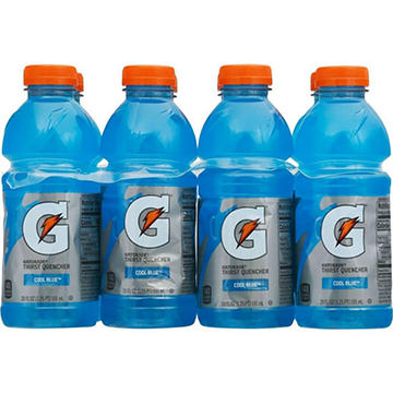 Gatorade Cool Blue Raspberry Thirst Quencher 8 pk Bottles
