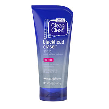 Clean & Clear Blackhead Eraser Facial Scrub, 2% Salicylic Acid