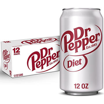 Dr Pepper Diet Soda 12 pk Cans