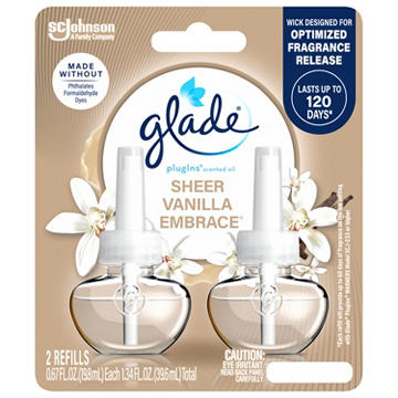 Glade PlugIns Scented Oil Air Freshener Refills - Sheer Vanilla Embrace