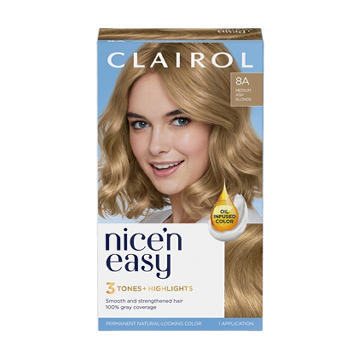 Clairol Nice 'N Easy Permanent Hair Color - 8A Medium Ash Blonde