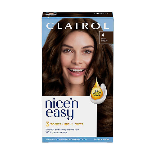 10 #3 store Clairol nice n easy brown black hair color dye #1100