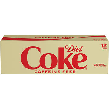 Diet Coke Caffeine Free Soda Soft Drink 12 pk Cans