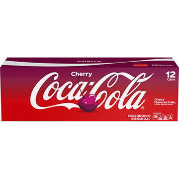 Coca-Cola Cherry Coke Soda Soft Drink 12 pk Cans