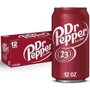 Dr Pepper Soda 12 pk Cans