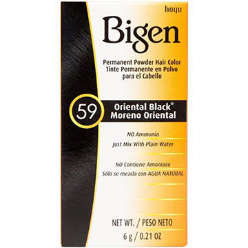 Bigen Permanent Powder Hair Color - 59 Oriental Black