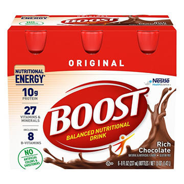 BOOST Original Complete Nutritional Drink 6 pk Rich Chocolate 