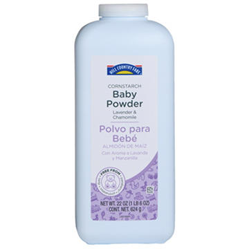 Hill Country Fare Cornstarch Baby Powder - Lavender & Chamomile