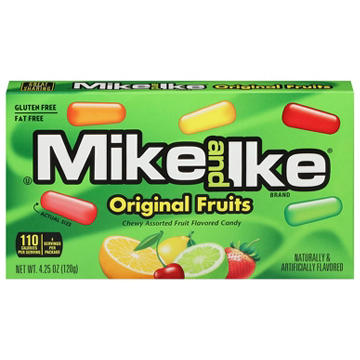 Mike & Ike Original Fruits Chewy Candy Theater Box