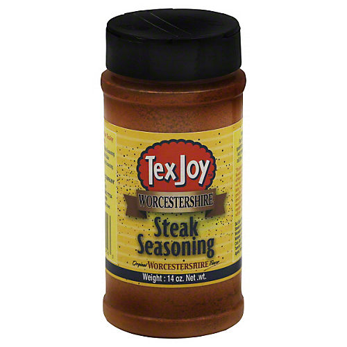 Steak Seasoning from TexJoy; the signature steak seasoning spice