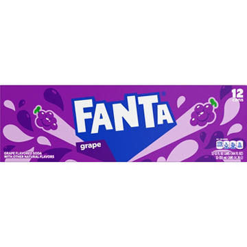 Fanta Grape Soda Fridge Pack Cans 12 oz