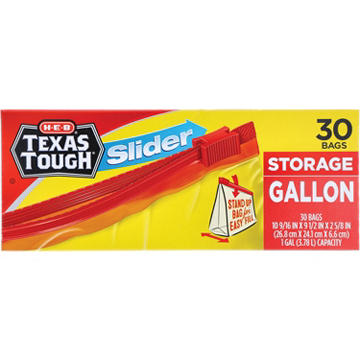 H-E-B Texas Tough Slider Gallon Storage Bags