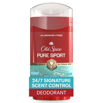 Old Spice Men's Deodorant Aluminum-Free, Pure Sport