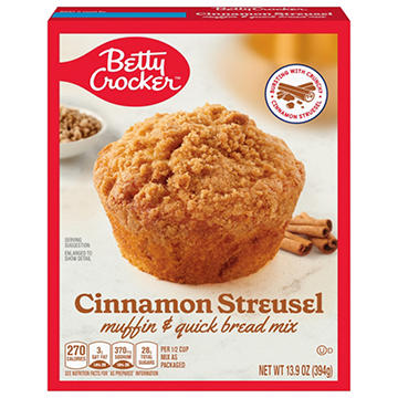 Betty Crocker Cinnamon Streusel Muffin & Quick Bread Mix