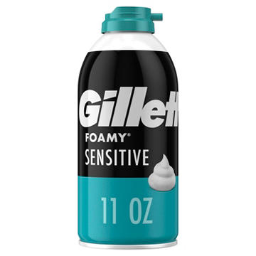 Gillette Foamy Sensitive Shave Foam For Men, Sensitive Skin