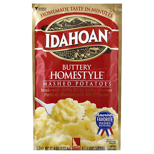 Idahoan Family Size Roasted Garlic Mashed Potatoes - Shop Pantry Meals at  H-E-B