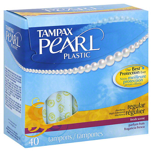 Tampax Pearl Plastic Regular Fresh Scent - Shop Tampons at H-E-B