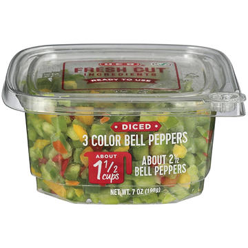 H-E-B Fresh Diced 3 Color Bell Peppers