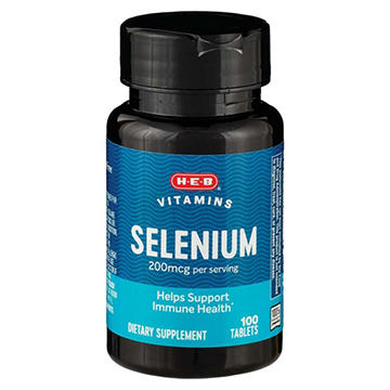 H-E-B Vitamins Selenium 200 mcg Tablets