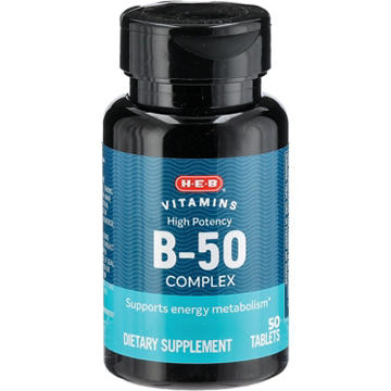 H-E-B Vitamins High Potency B-50 Complex Tablets