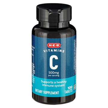 H-E-B Vitamins C 500 mg Tablets