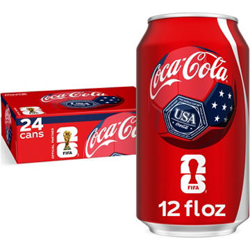 Coca-Cola Soda Soft Drink 24 pk Cans