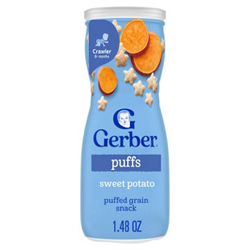 Gerber Snacks for Baby Grain & Grow Puffs - Sweet Potato