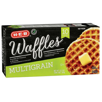 H-E-B Frozen Waffles - Multigrain