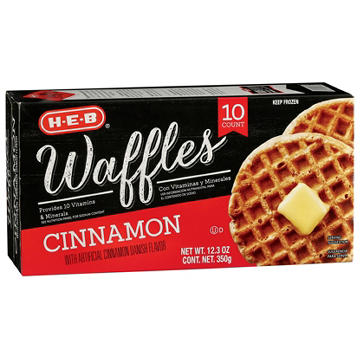H-E-B Frozen Waffles - Cinnamon
