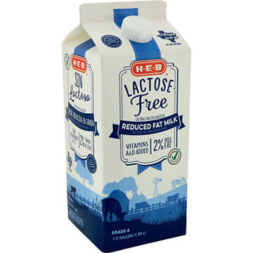 H-E-B Lactose Free 2% Reduced Fat Milk