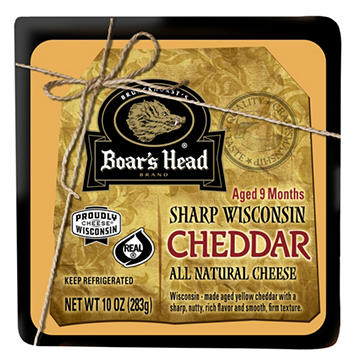 Boar's Head Sharp Wisconsin Yellow Cheddar Cheese