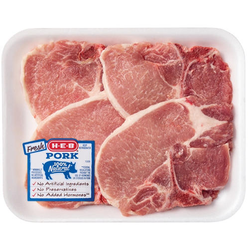 H-E-B Bone-in Center Loin Pork Chops