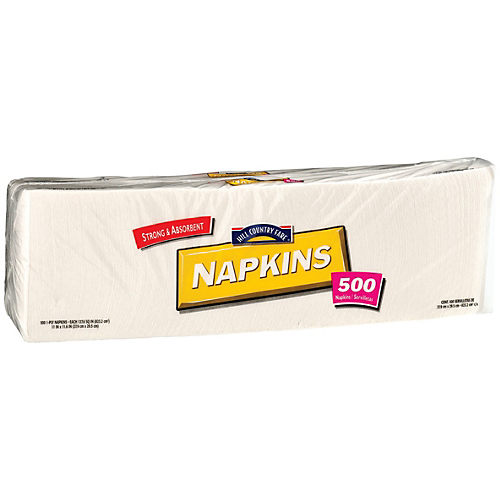 Elegant Living by H-E-B Paper Napkins - White - Shop Napkins & Table Cloths  at H-E-B