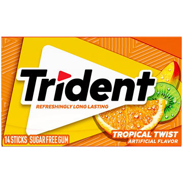 Trident Tropical Twist Sugar Free Gum