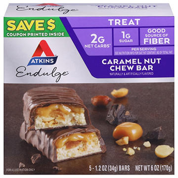 Atkins Endulge Treat Bars - Caramel Nut Chew