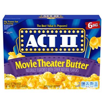 ACT II Movie Theater Butter Microwave Popcorn