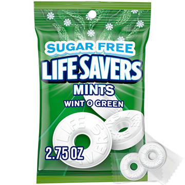 Life Savers Sugar Free Wint O Green Breath Mints